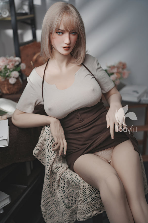 US In Stock - 168cm/5ft6 F-Cup Hybrid Sex Doll - Selene-B, Head LH033A Torso Silicone & TPE Body Lily