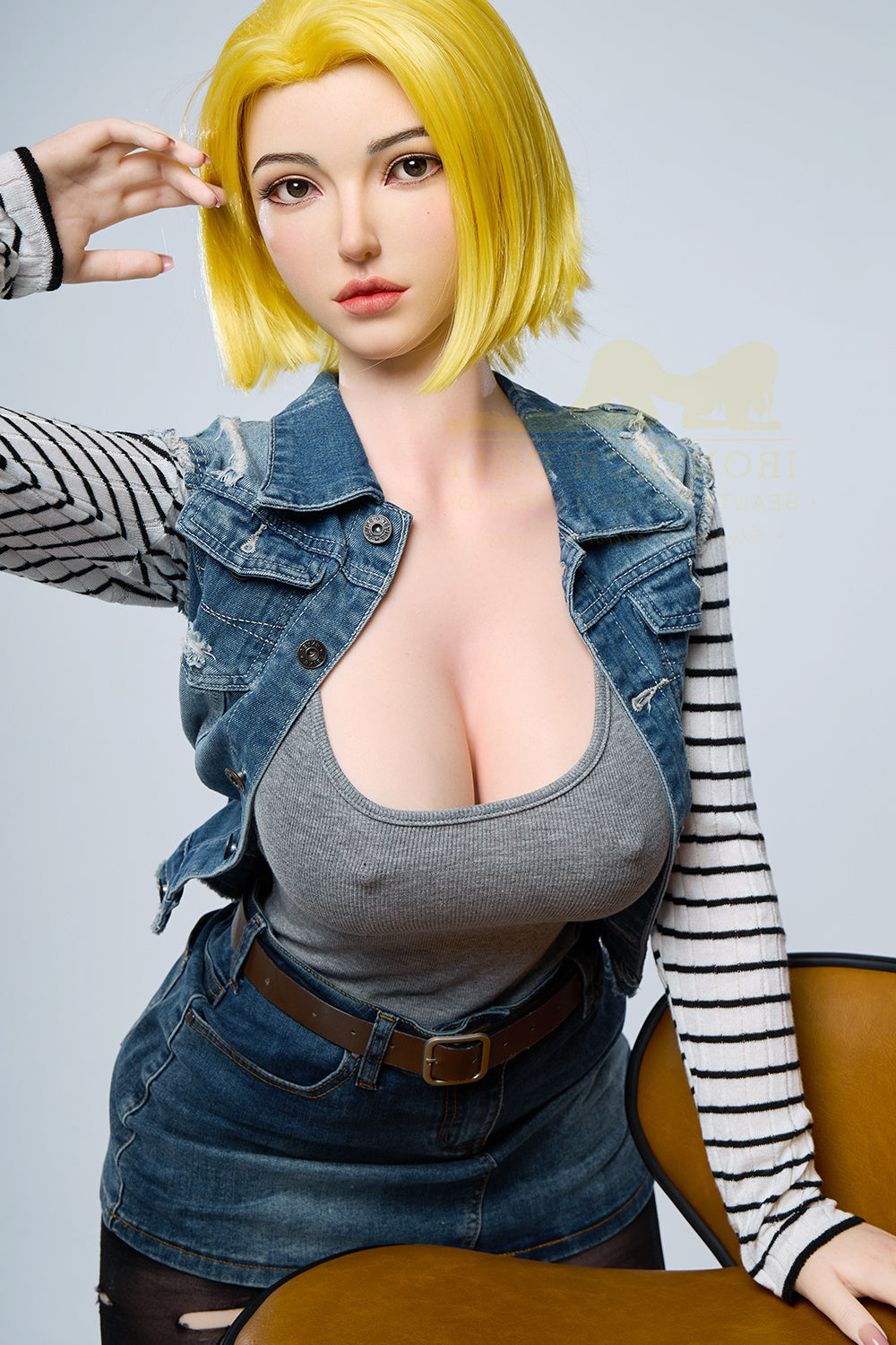 159cm/5ft3 G-cup Bubble Butt Huge Tits Silicone Sex Doll – S41 Joline Torso Irontech