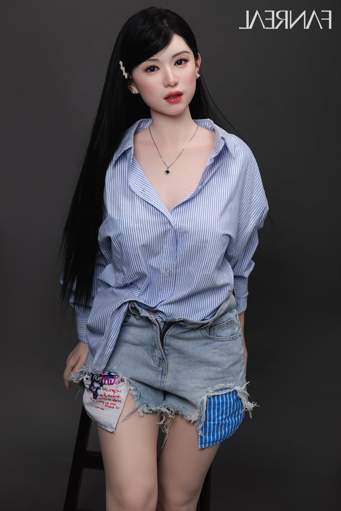 155cm/5ft1 F-cup Real Skin Silicone Sex Doll - Kimmy ROS Fair02 Fanreal