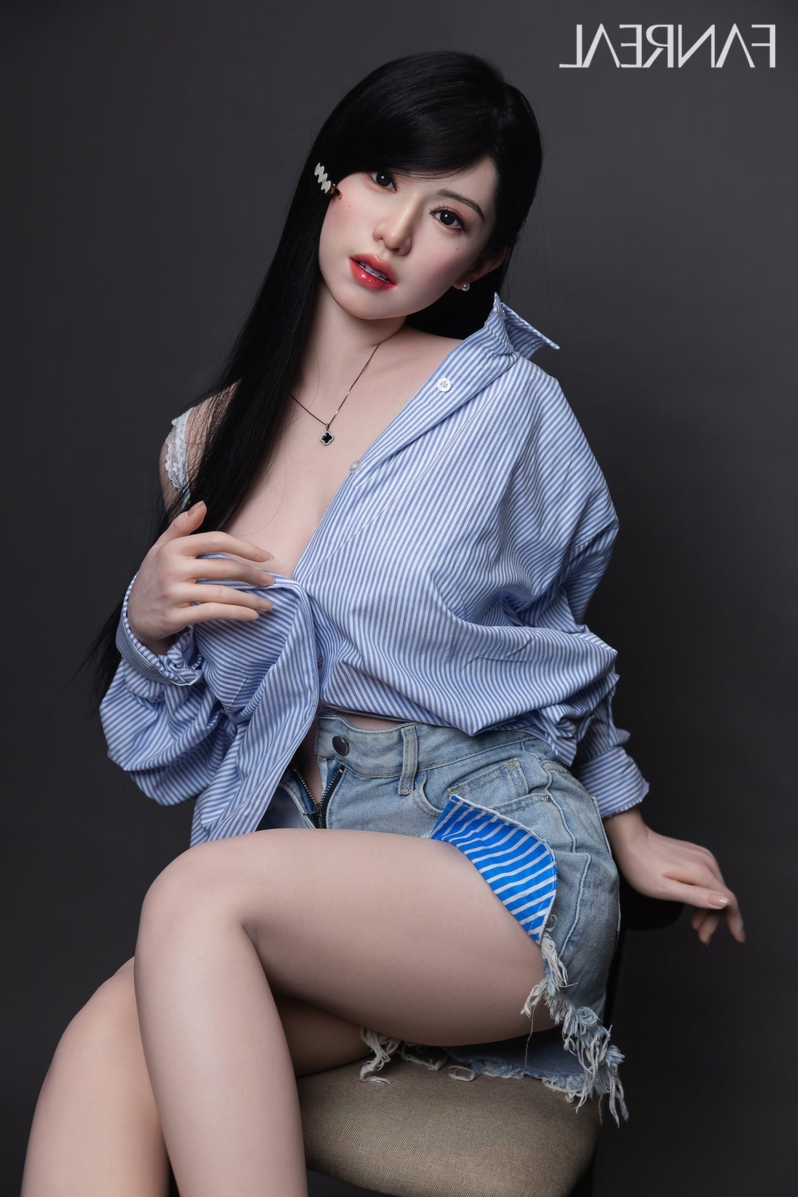 155cm/5ft1 F-cup Real Skin Silicone Sex Doll - Kimmy ROS Fair02 Fanreal