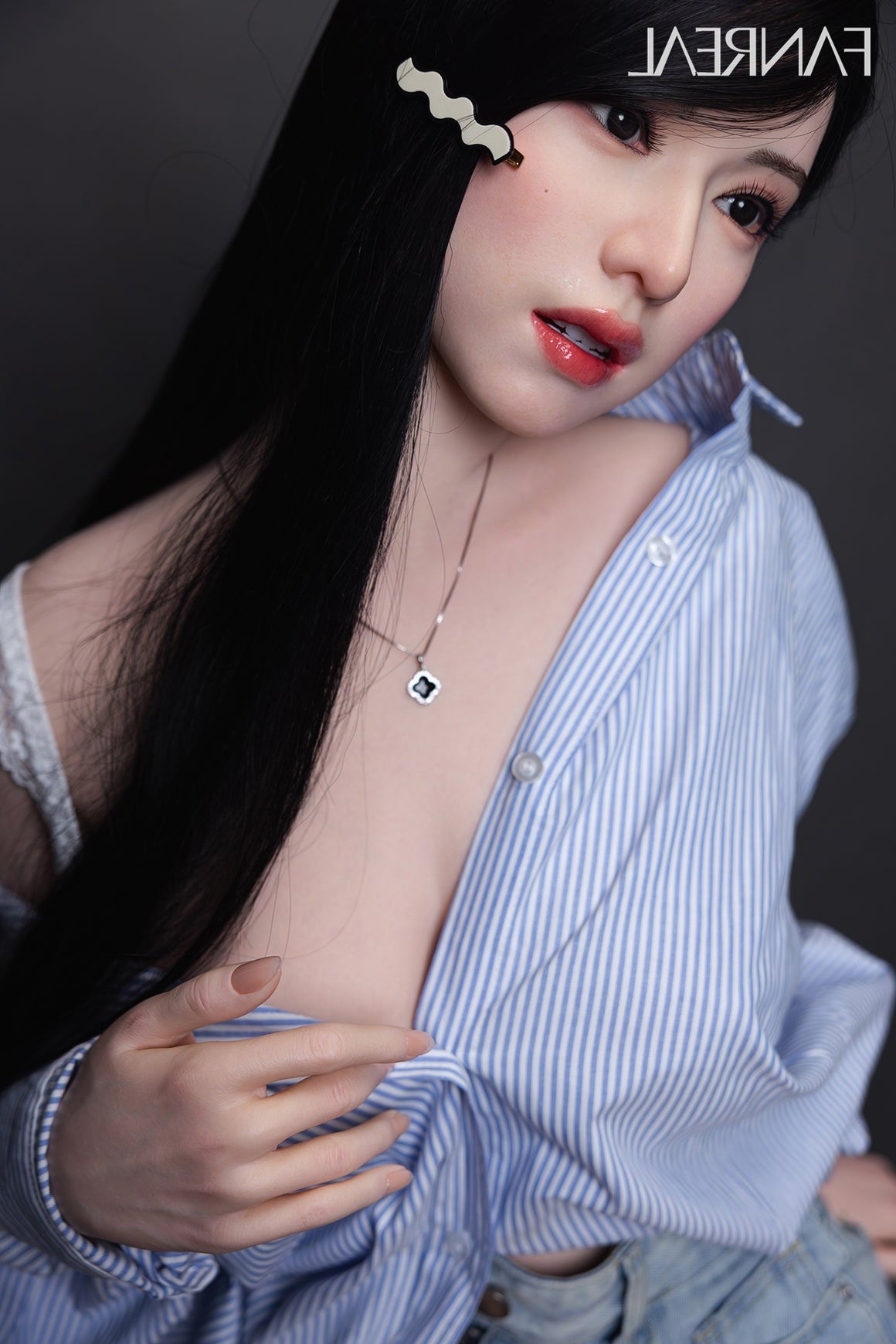 155cm/5ft1 F-cup Real Skin Silicone Sex Doll - Kimmy ROS Fair02 Fanreal