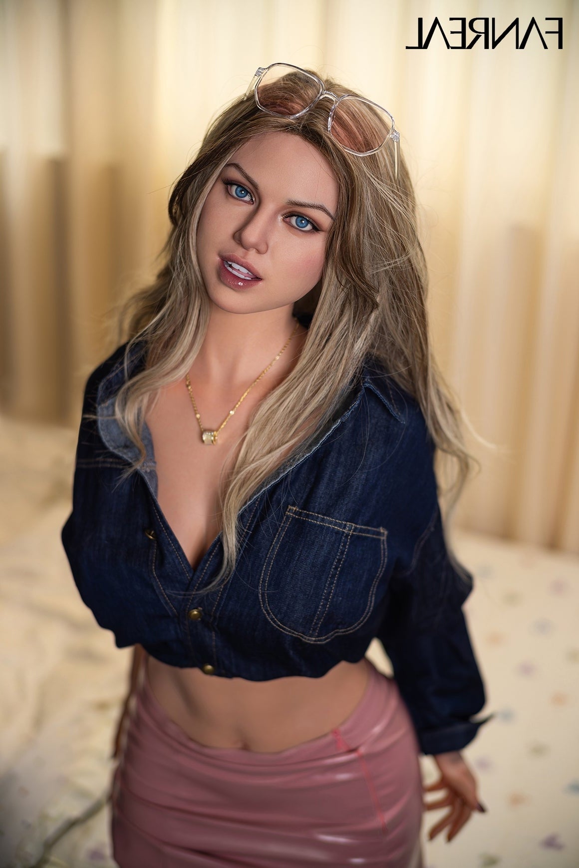 170cm/5ft7 G-cup Silicone Blonde Sex Doll – Maria Fanreal