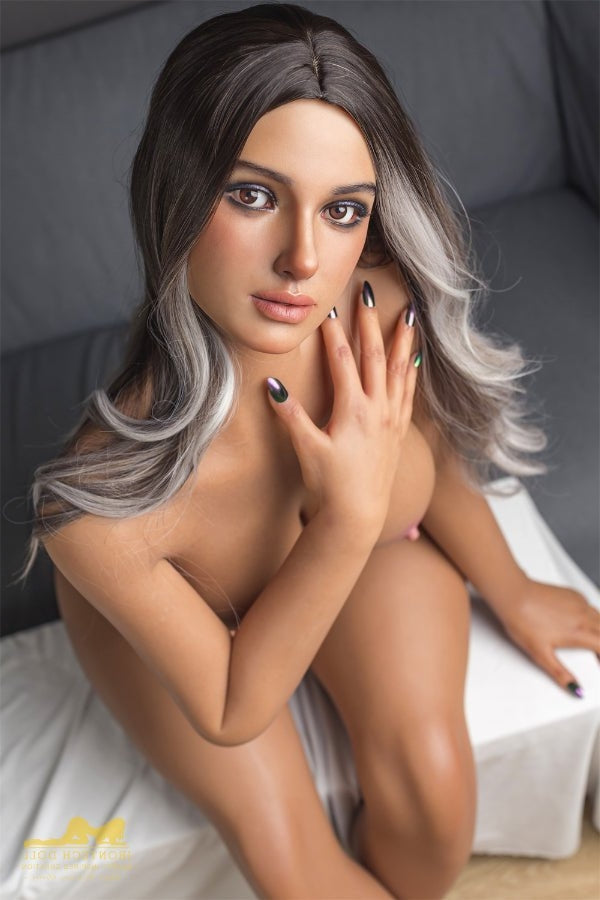 164cm/5ft5 F-cup Latina Big Tits|Boobs Dark Tanned Silicone Sex Doll - Torso Irontech