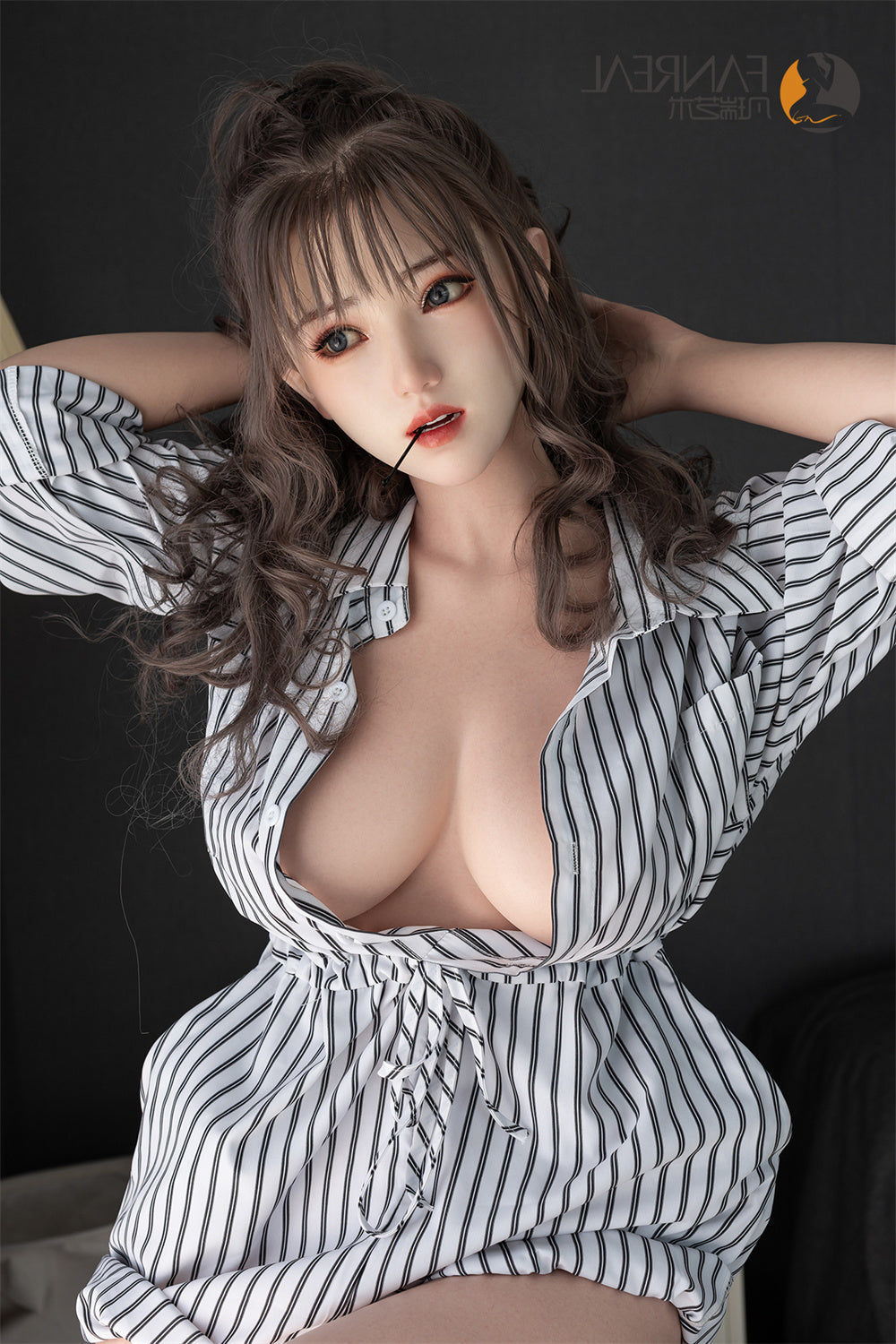 155cm/5ft1 F-cup Japanese Fanreal Asian Silicone Real Sex Doll - Jia