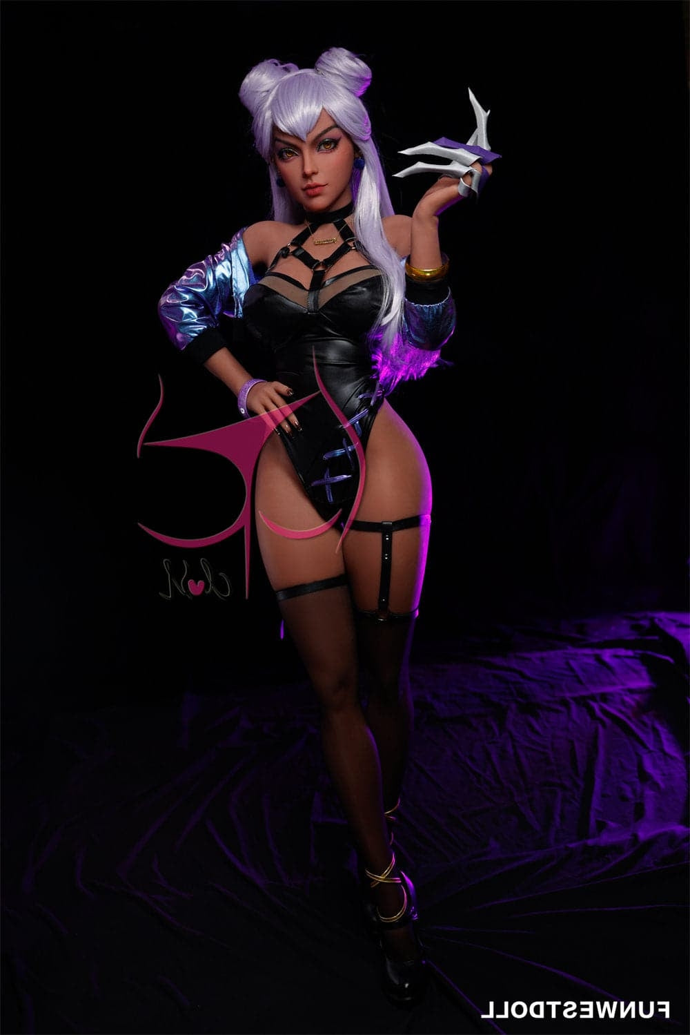 155cm/5ft1 F-Cup League of Legends Agony’s Embrace Evelynn Anime Sex D Torso TPE Funwest Doll