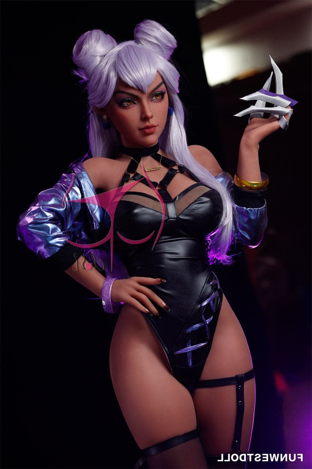 155cm/5ft1 F-Cup League of Legends Agony’s Embrace Evelynn Anime Sex D Torso TPE Funwest Doll