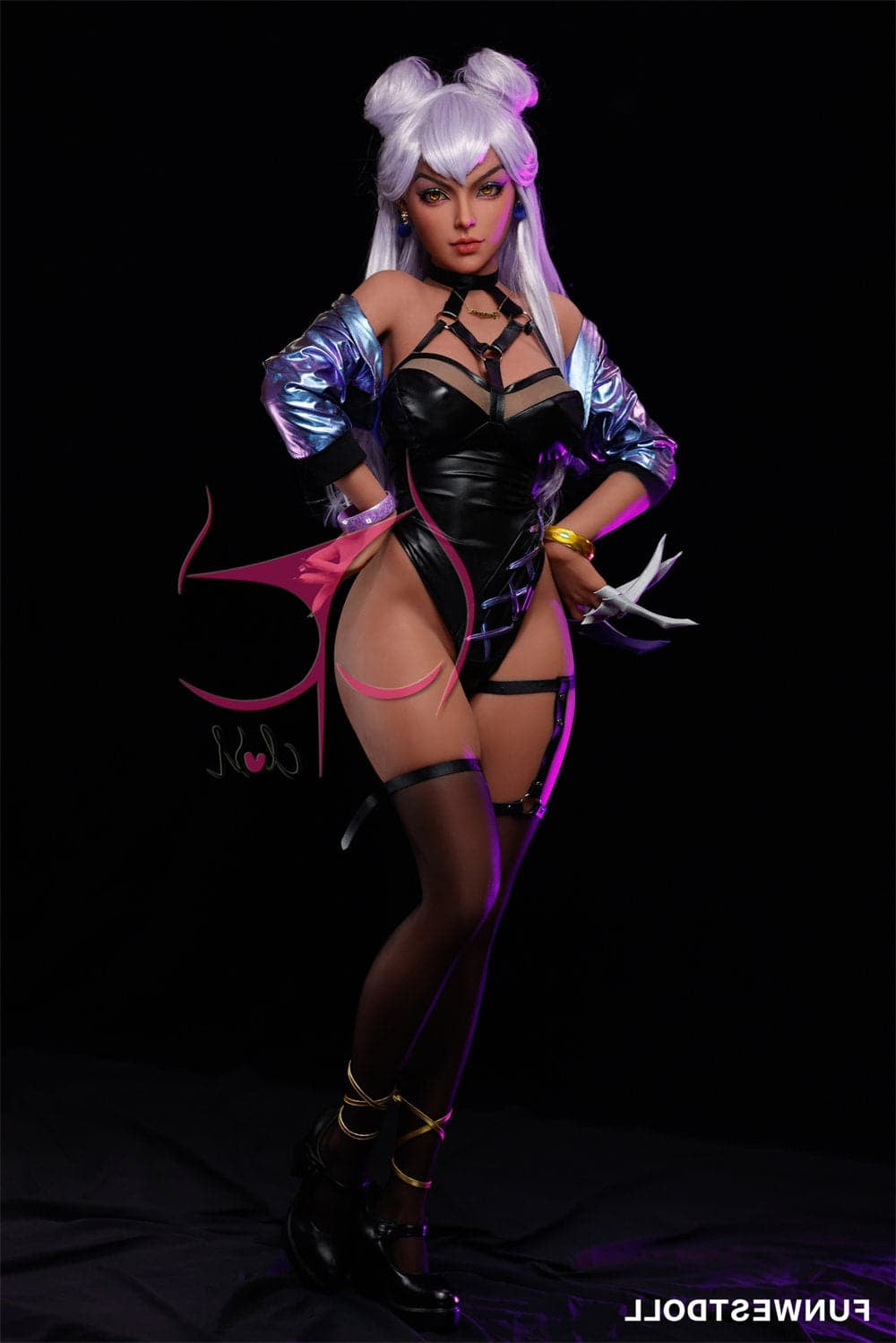 155cm/5ft1 F-Cup League of Legends Agony’s Embrace Evelynn Anime Sex D Torso TPE Funwest Doll