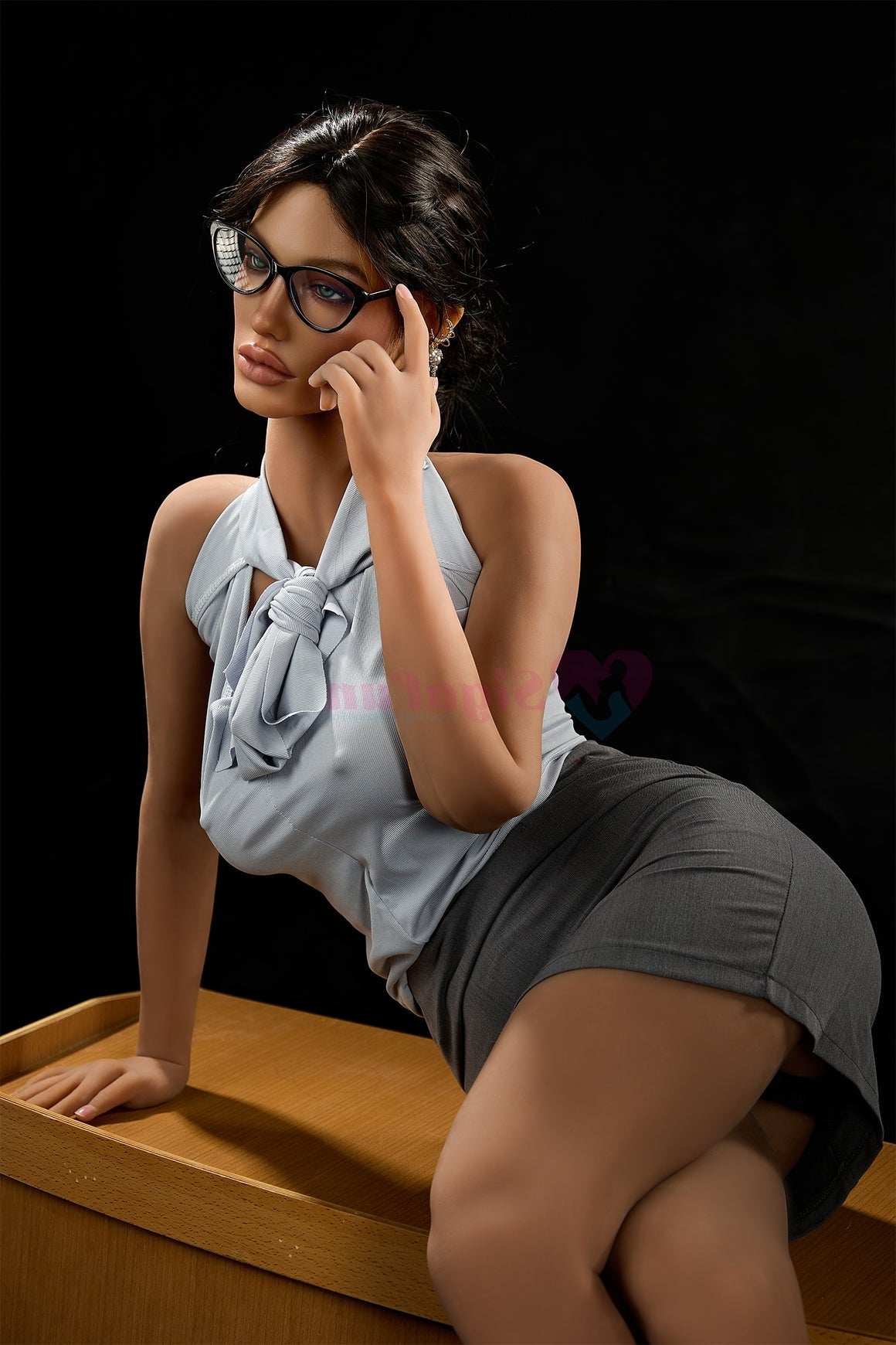Us In Stock 163cm 5ft4 C Cup Silicone Head Sex Doll Sg1 Amani Dark Tanned - C-cup Torso Sigafun