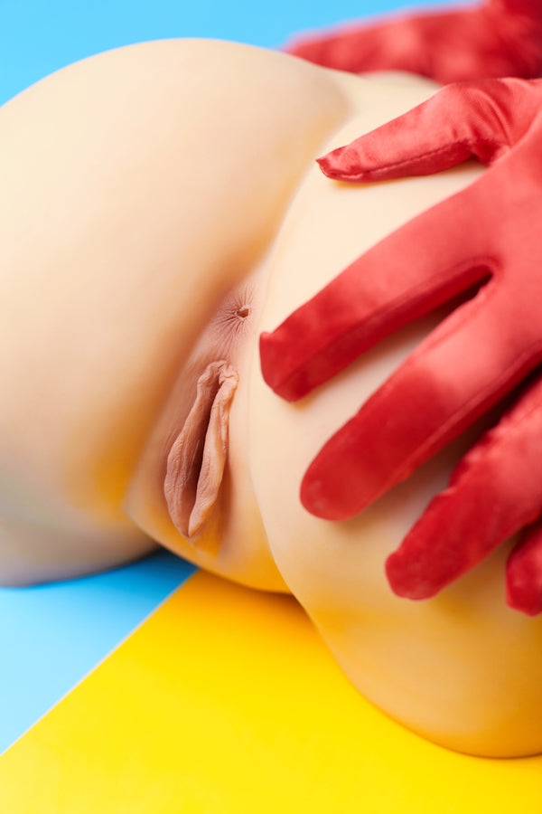 🔹CLM Classic🔹20cm/1ft1 Yellow Skin TPE Butt Torso Sex Toys - R2 Climax Doll