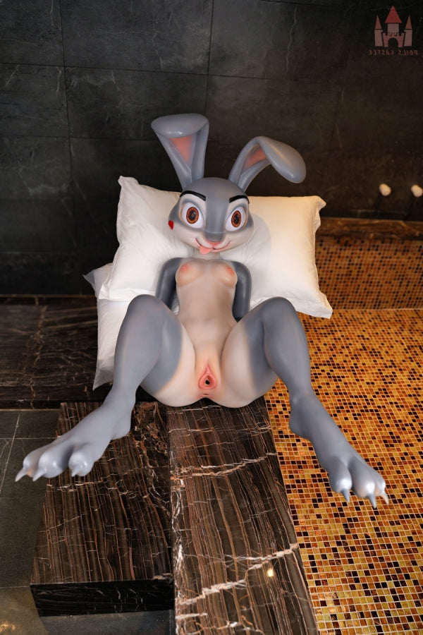 Us In Stock 168cm 5ft6 A Cup Seamless Neck Full Silicone Sex Doll Rabitty Ros - Torso Dolls Castle