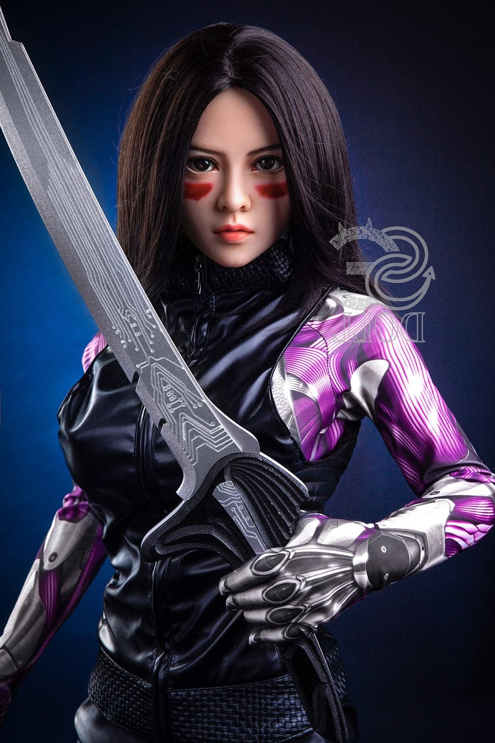 US In Stock-151cm/4 ft 11 E-Cup Battle Angel Alita Anime Sex Doll TPE Head & TPE Body SE