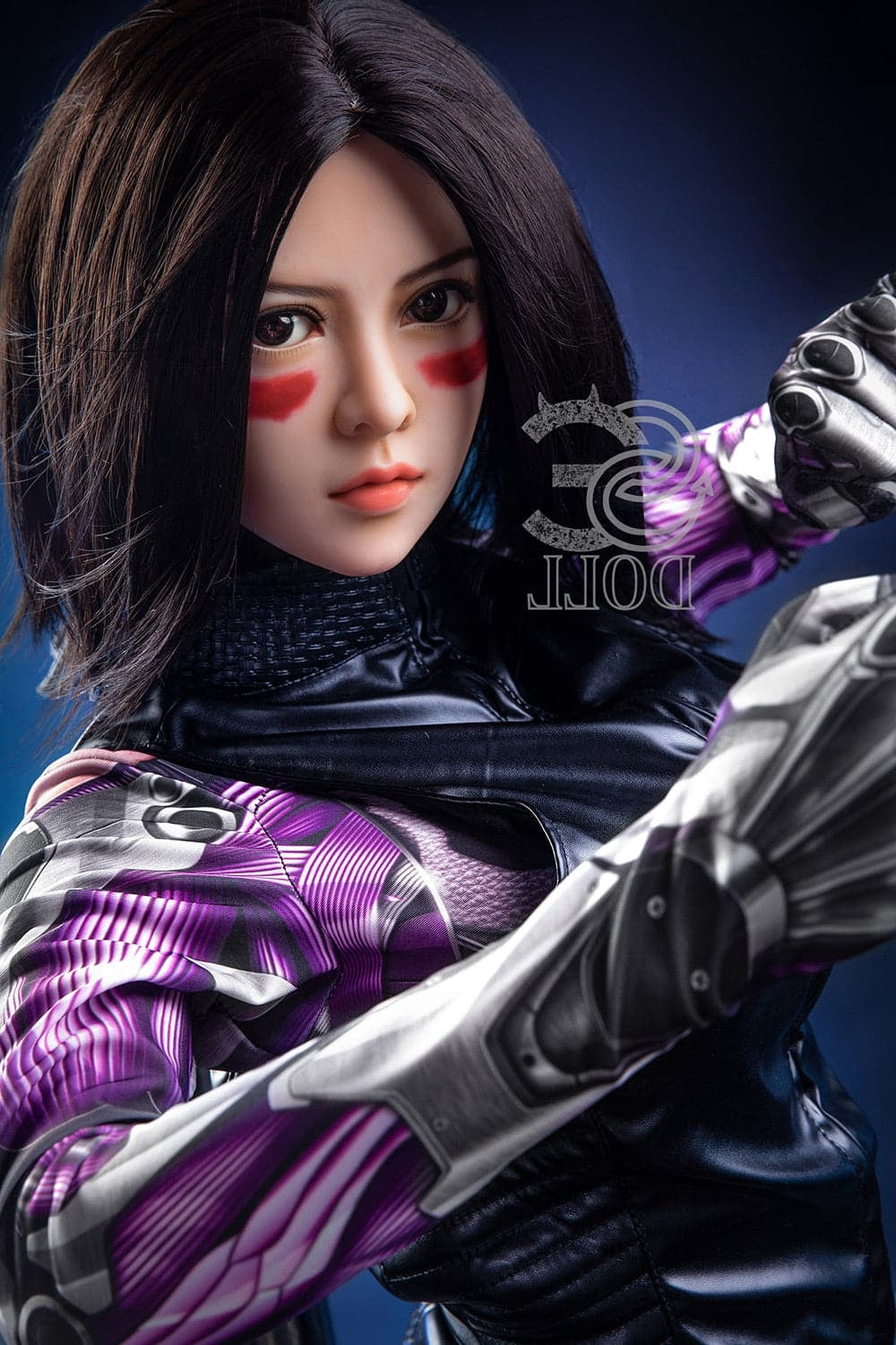 US In Stock-151cm/4 ft 11 E-Cup Battle Angel Alita Anime Sex Doll TPE Head & TPE Body SE