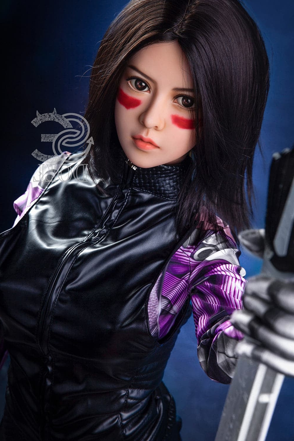US In Stock-151cm/4 ft 11 E-Cup Battle Angel Alita Anime Sex Doll TPE Head & TPE Body SE