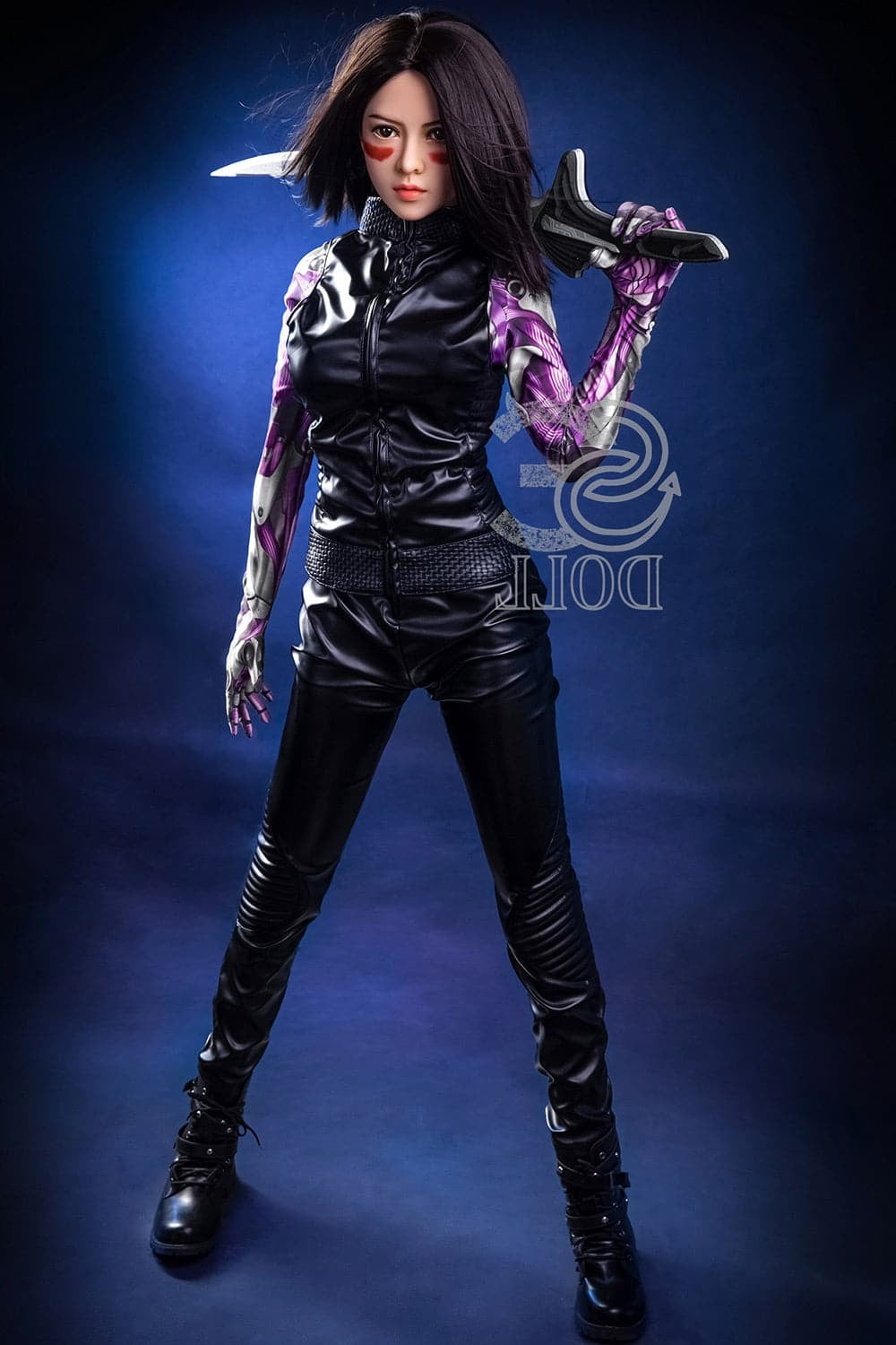 US In Stock-151cm/4 ft 11 E-Cup Battle Angel Alita Anime Sex Doll TPE Head & TPE Body SE