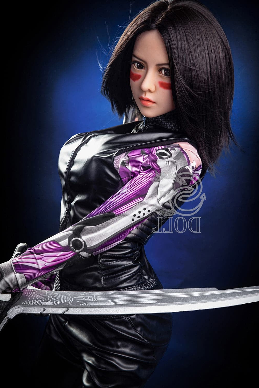 US In Stock-151cm/4 ft 11 E-Cup Battle Angel Alita Anime Sex Doll TPE Head & TPE Body SE