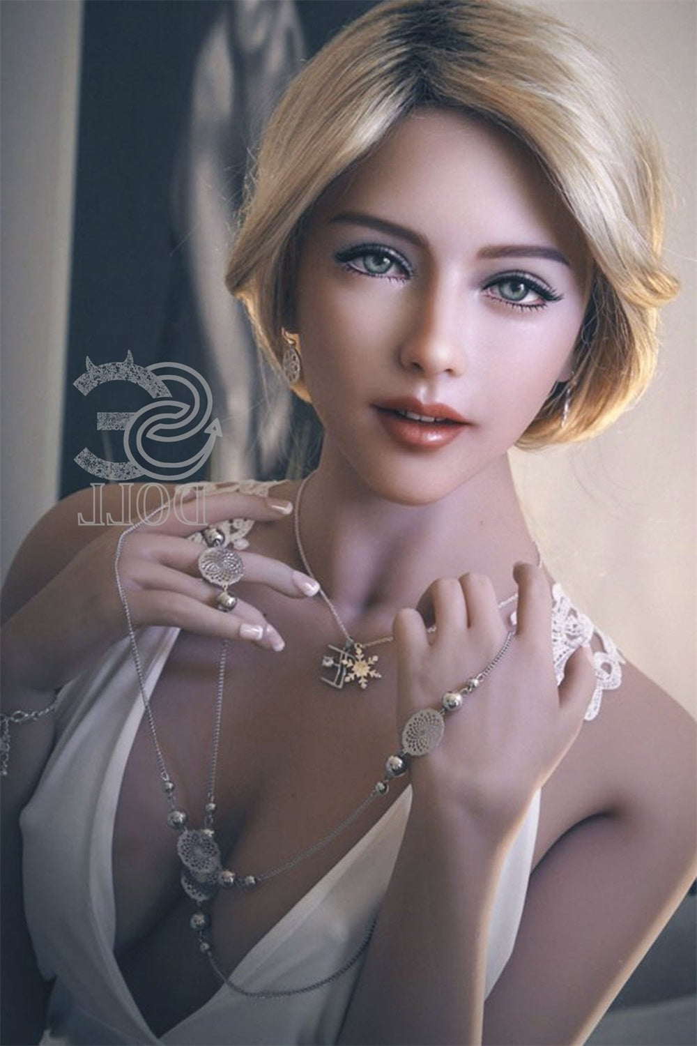 US In Stock - 163cm/5ft4 E-cup Blonde Sex Doll SED218 Head #068 - Anni Torso TPE