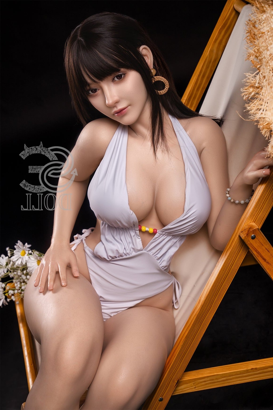 Eu In Stock 165cm 5ft5 C Cup Full Silicone Sex Doll Ses008 Head 068so Annika F - C-cup Torso