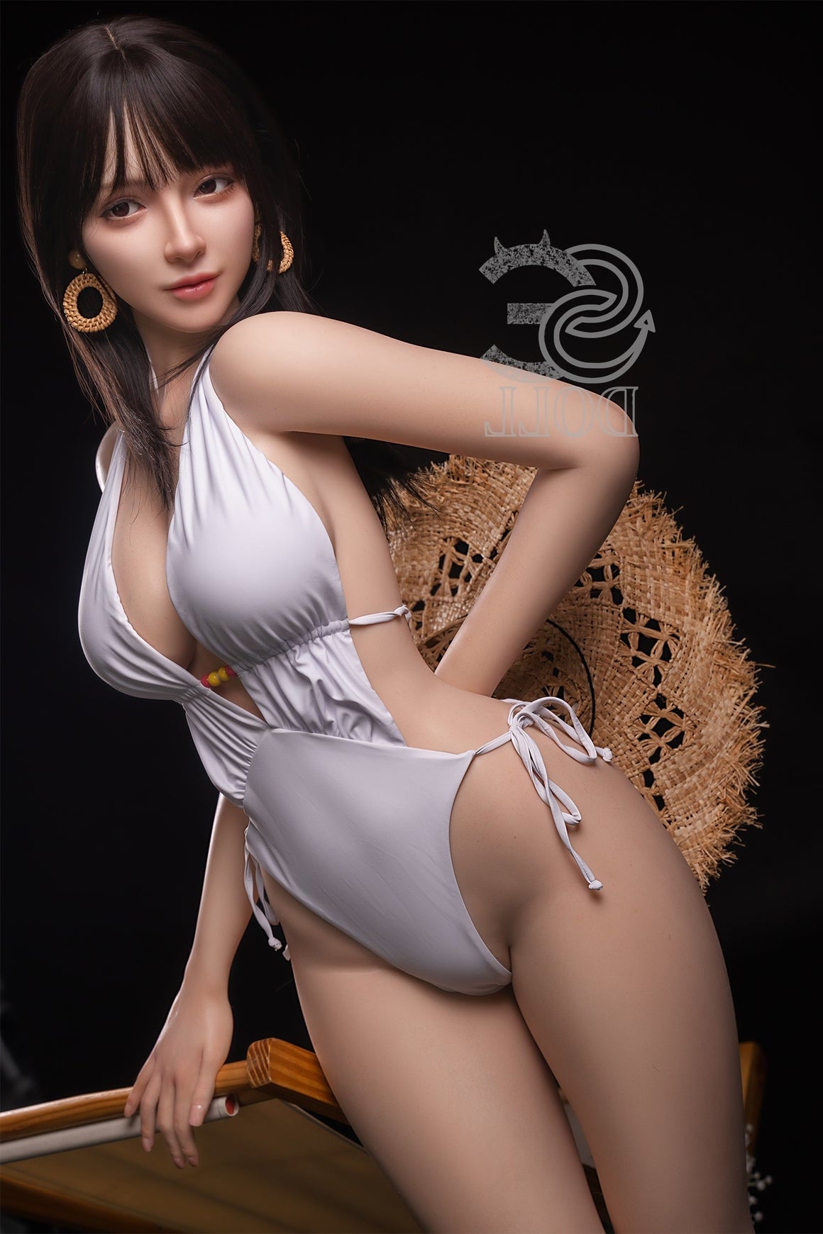 Us In Stock 165cm 5ft5 C Cup Full Silicone Sex Doll Ses008 Head 068so Annika F - C-cup Torso