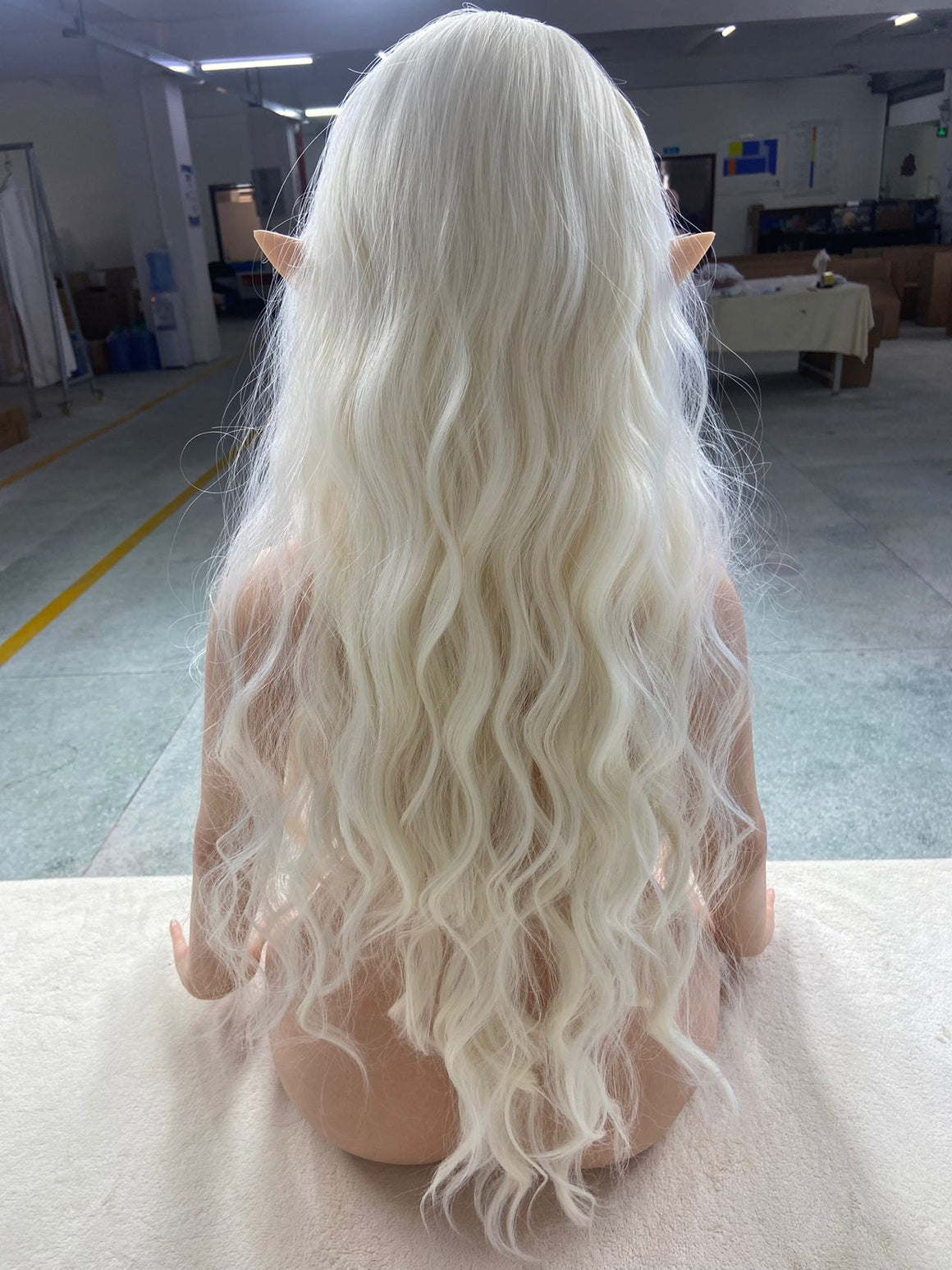 EU In Stock-155cm/5 ft 1 D-Cup Blonde Silicone Sex Doll - SE#22SOA