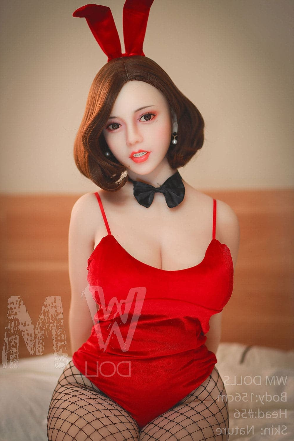 US In Stock-156cm/5ft1 H-Cup Asian Lifelike Fixed Vagina STPE Sex Doll Torso WM