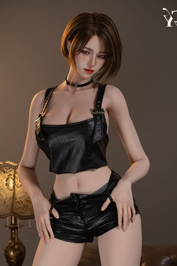 168cm/5ft6 F-Cup Silicone Head Sex Doll - Wan Short Hair TOP-CYDOLL