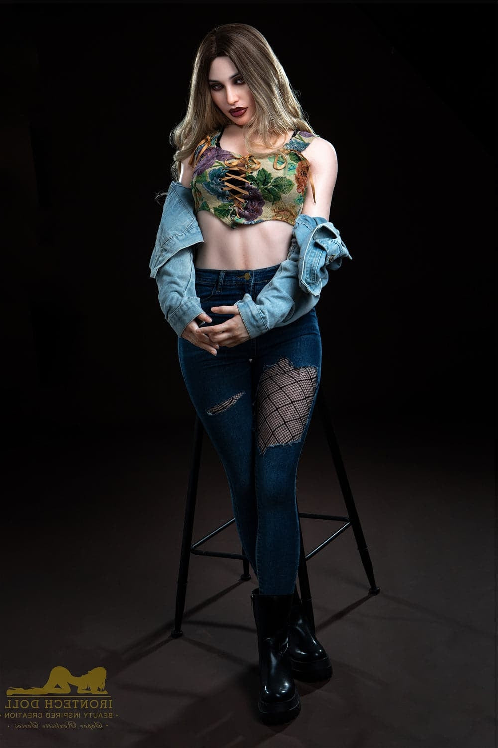 168cm/5ft6 B-Cup European Bubble Butt Silicone Sex Doll - Pearl S19 Na Torso Irontech