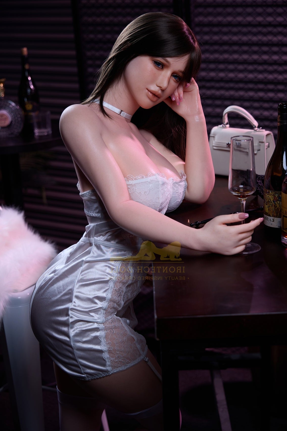 164cm/5ft5 C-Cup All-In-One Silicone Sex Doll #S13 Natural Irontech