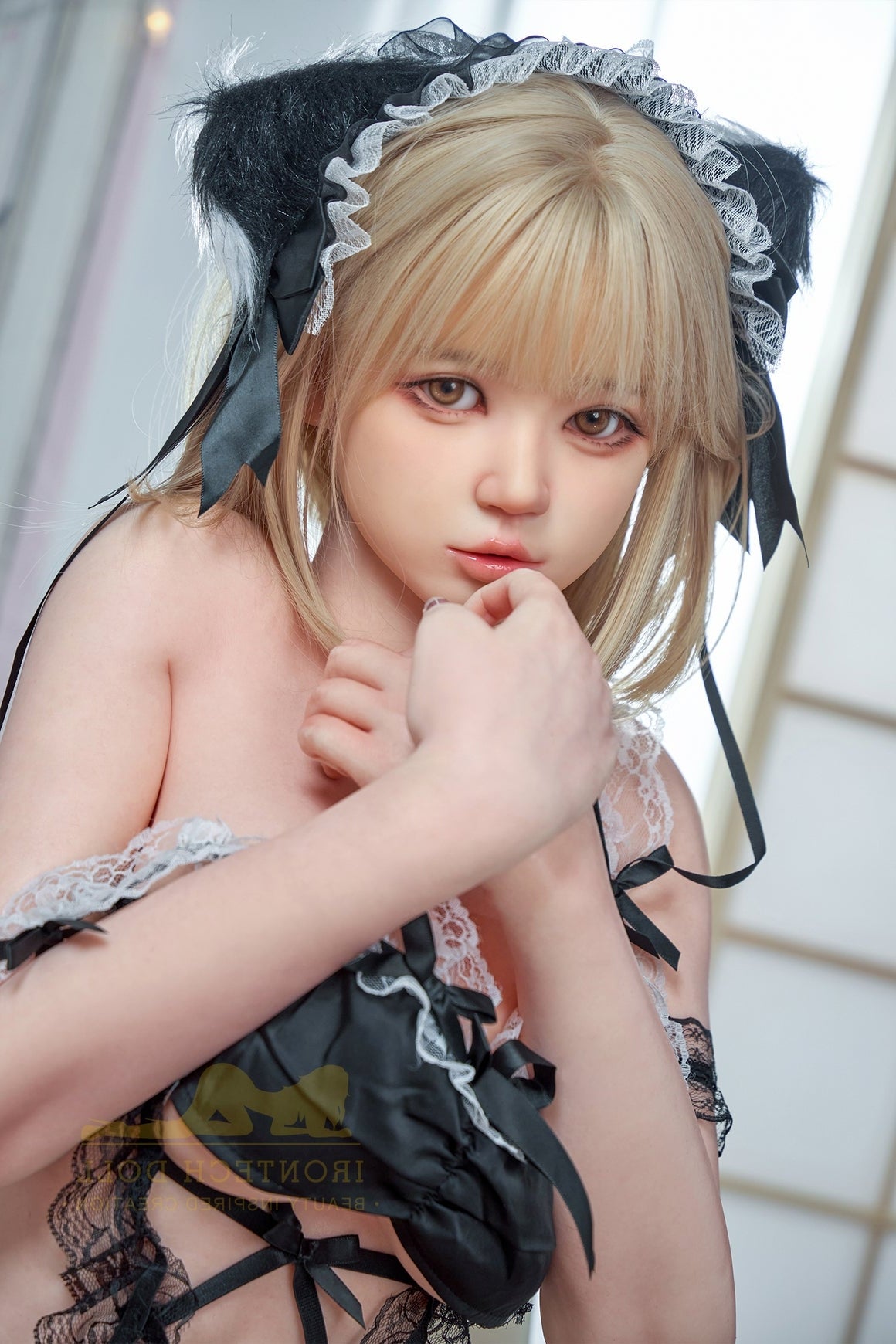 161cm/5ft3 F-cup Blonde Full Silicone Sex Doll – T3 Irontech