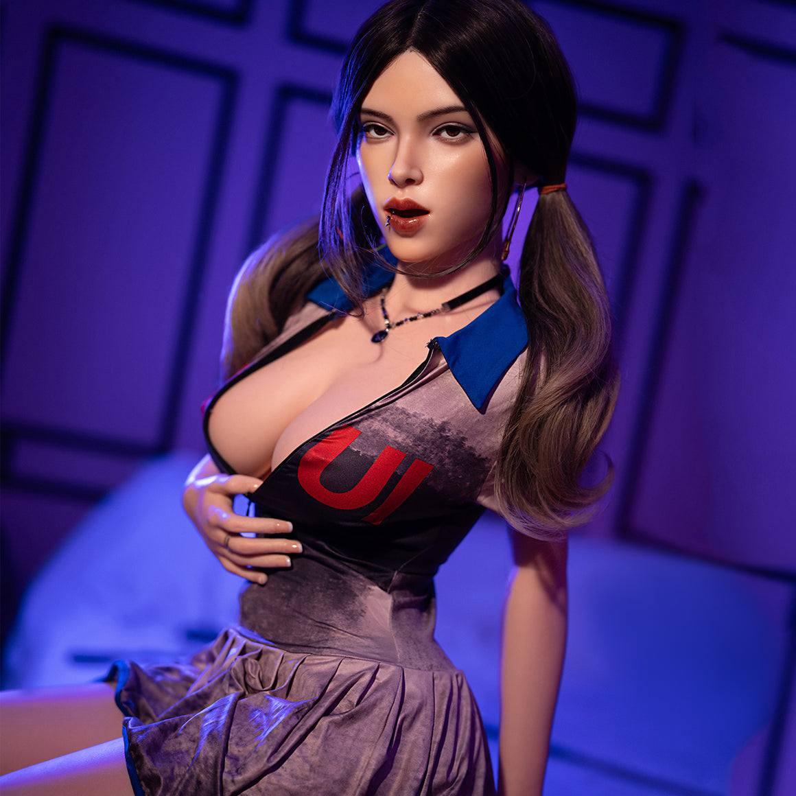 164cm/5ft5 F-cup Big Breast Silicone Sex Doll – #M38 SY