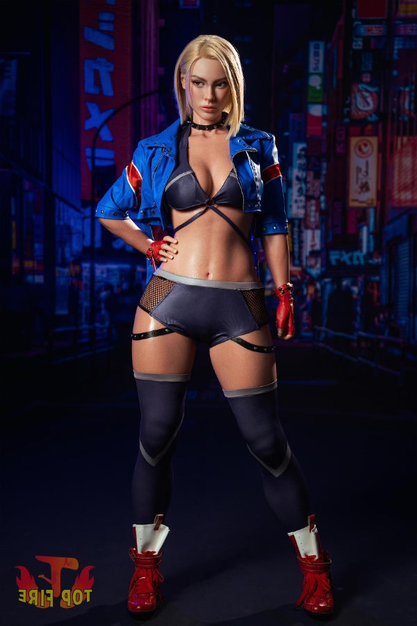 Us In Stock 176cm 5ft9 D Cup Blonde Full Silicone Sex Doll T43 810 Phoenix - D-cup Torso Top Fire