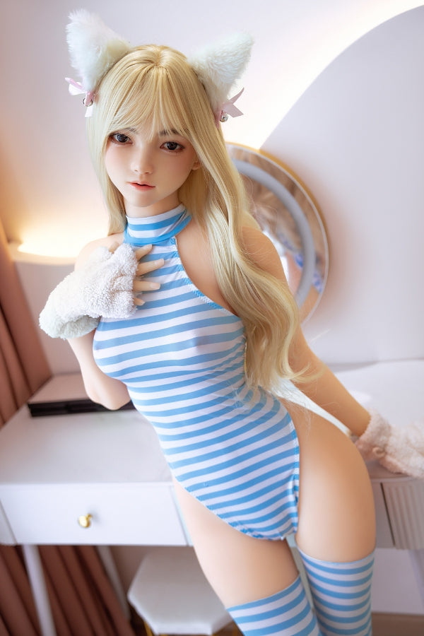 158cm/5ft2 A-Cup Silicone Head Chinese Sex Doll - #214 6ye