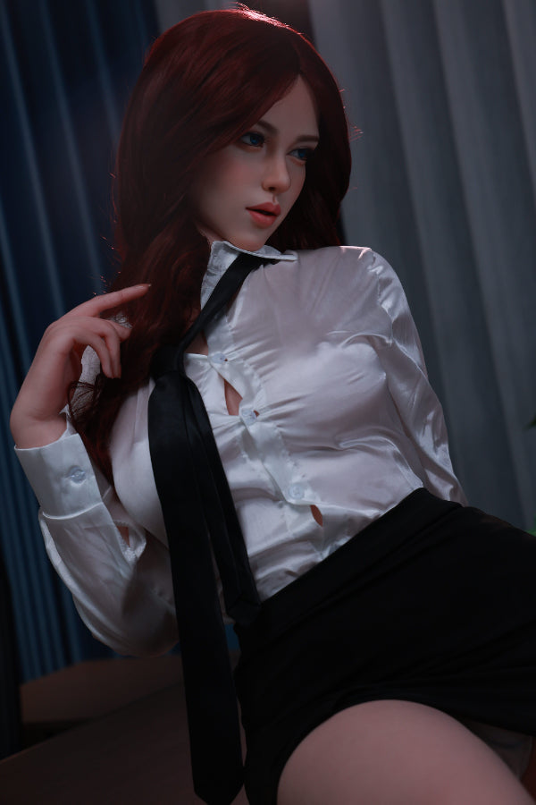 172cm 5ft8 B Cup Realistic Skin Texture Electronic Vibrating Vagina Silicone Sex Doll Elina - D-cup Torso Evas