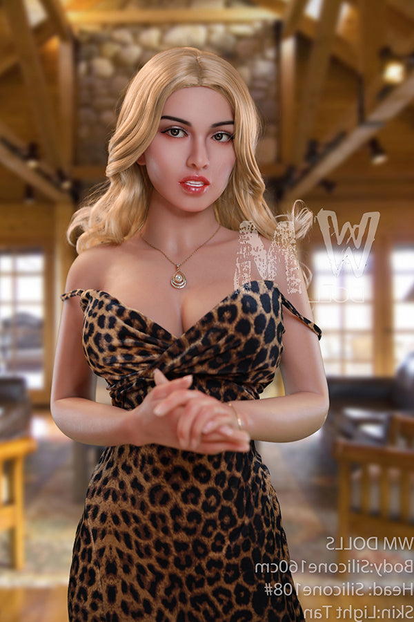 160cm/5ft3 D-cup Blond Hair Silicone Sex Doll – #108 Angelkiss