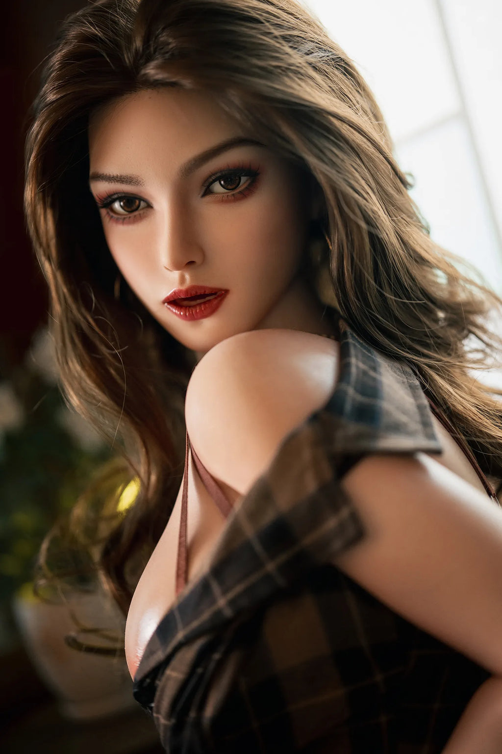 SY Doll | 164cm/5ft38 Movable Jaw Silicone Head Sex Doll M18 - Ellen