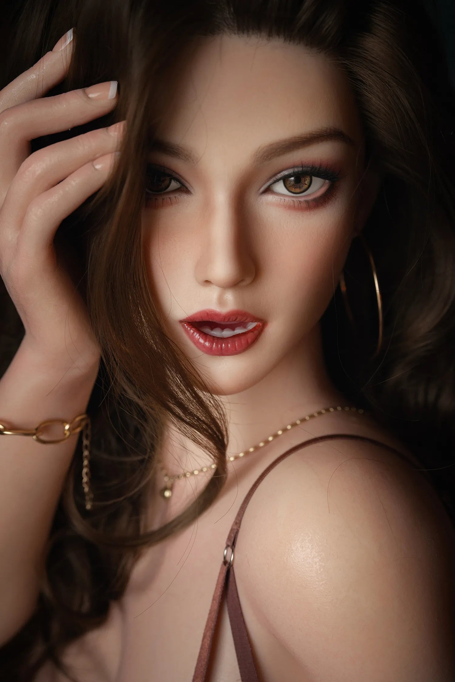 SY Doll | 164cm/5ft38 Movable Jaw Silicone Head Sex Doll M18 - Ellen