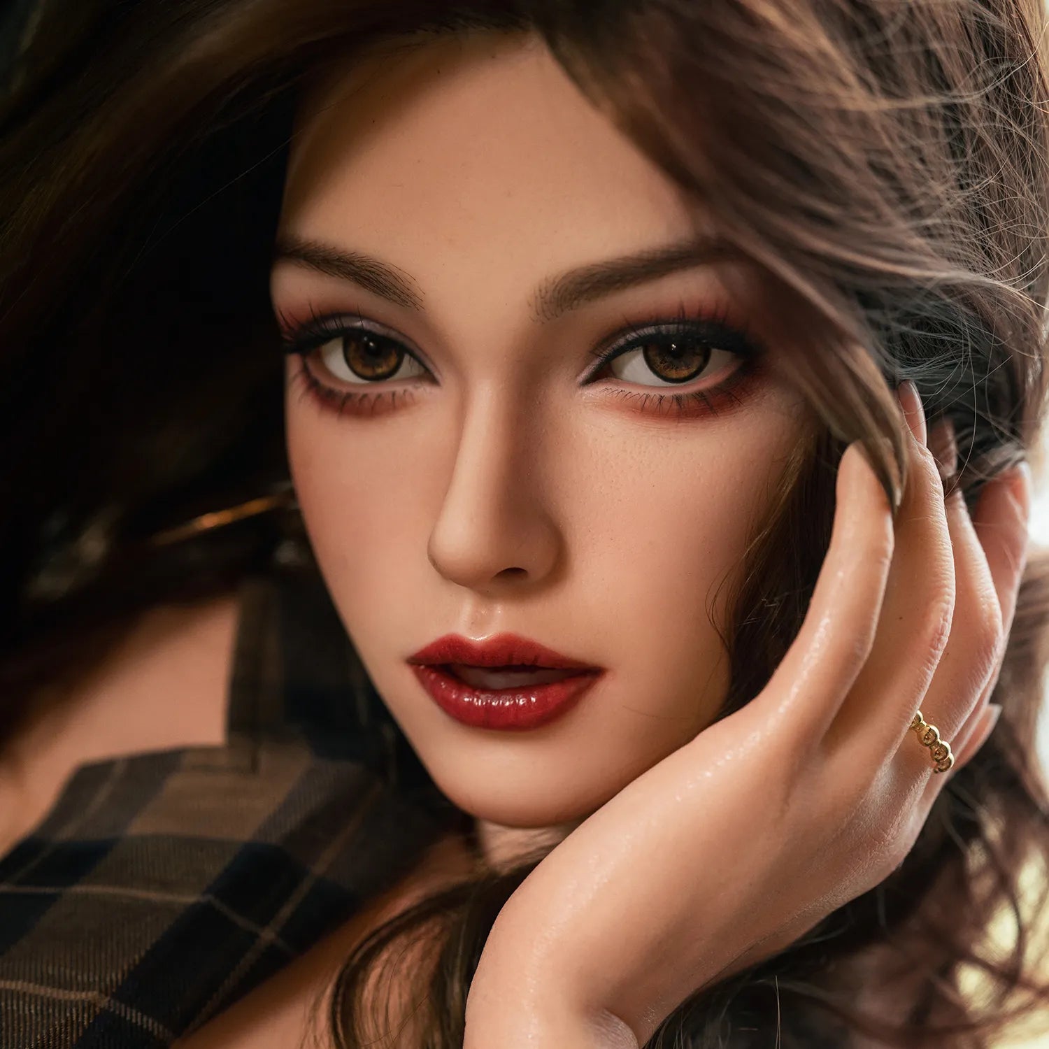SY Doll | 164cm/5ft38 Movable Jaw Silicone Head Sex Doll M18 - Ellen
