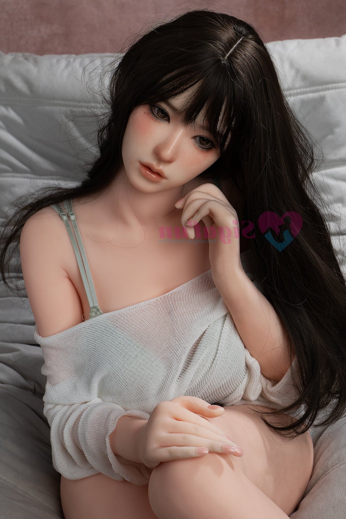 US In Stock - 159cm/5ft3 E-Cup Silicone Head Sex Doll - SG5 Natural Sigafun