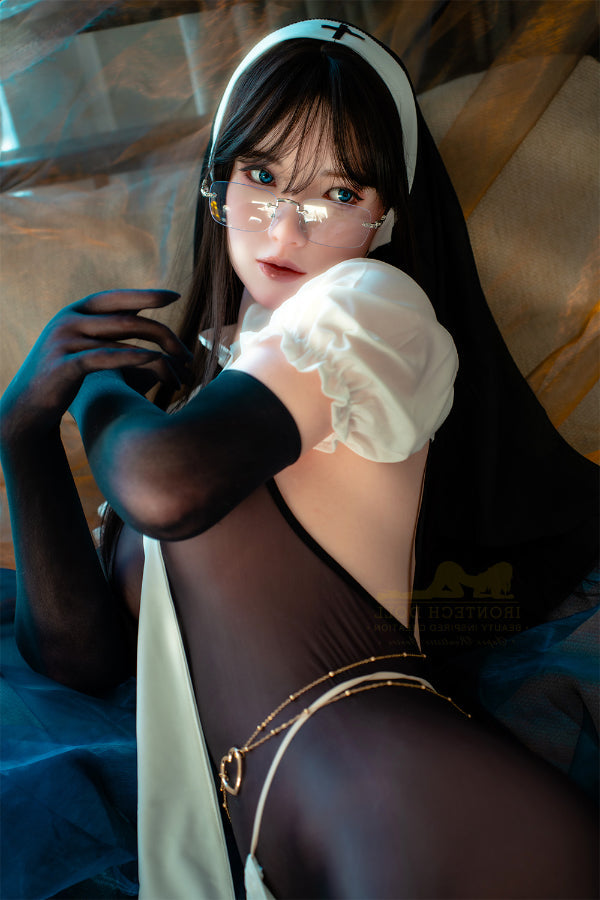 162cm/5ft4 A-Cup Lifelike Halloween Nun Silicone Love Doll - S37 Irontech