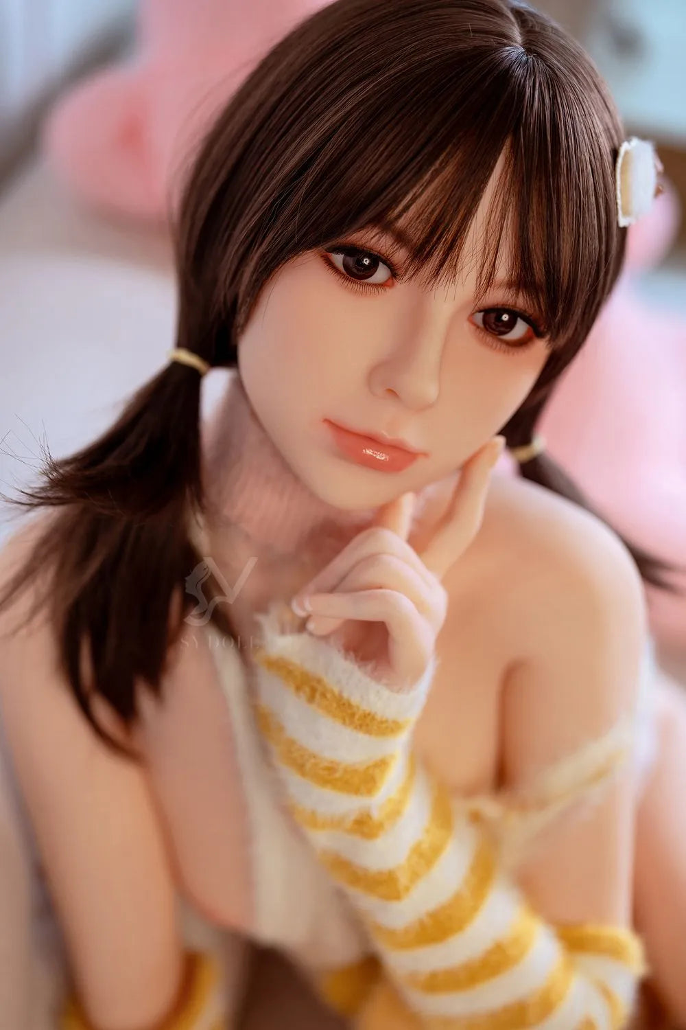 SY Doll | 150cm/4ft11 Black Hair Lovely Small Breasts Asian Sex Doll - Lily(In Stock US)