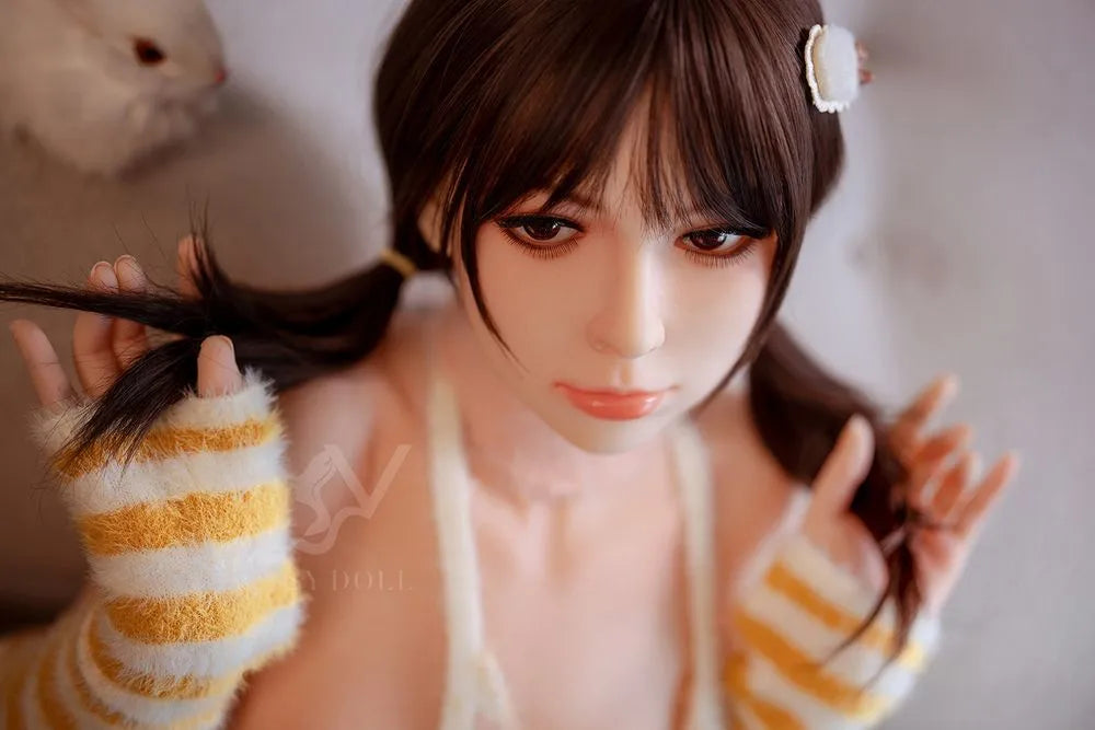 SY Doll | 150cm/4ft11 Black Hair Lovely Small Breasts Asian Sex Doll - Lily(In Stock US)