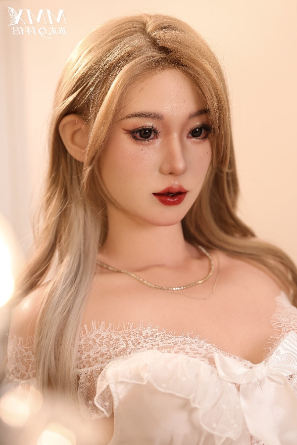 163cm/5ft4 A-Cup Full Silicone Blonde Sex Doll - MengFan MMX