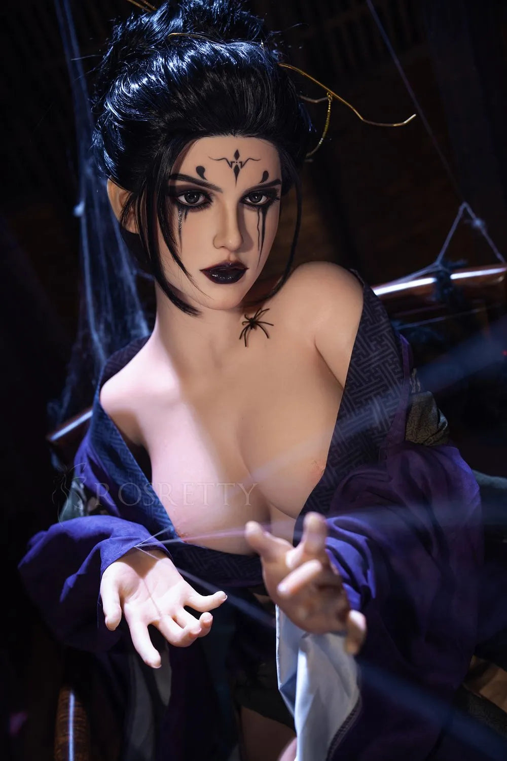 Rosretty |164cm/5ft5 Big Breasts Dark Series Realistic Silicone Sex Do