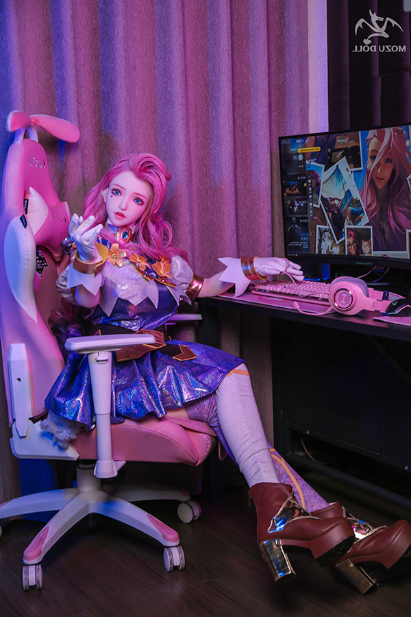 163cm/5ft4 H-Cup Game Big Boobs LOL Seraphine Anime Sex Doll TPE Mozu