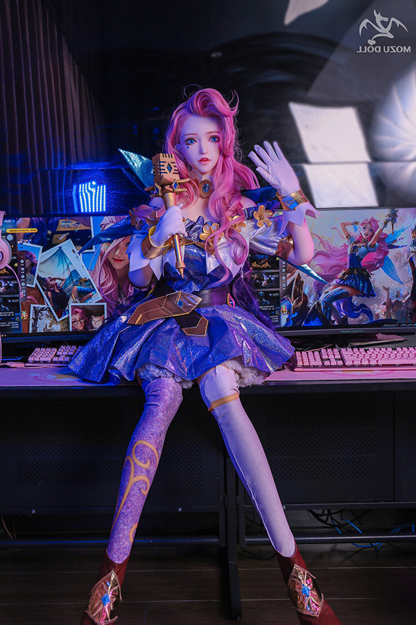 163cm/5ft4 H-Cup Game Big Boobs LOL Seraphine Anime Sex Doll TPE Mozu