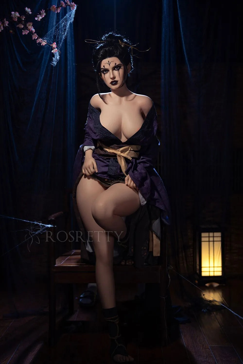 Rosretty |164cm/5ft5 Big Breasts Dark Series Realistic Silicone Sex Do