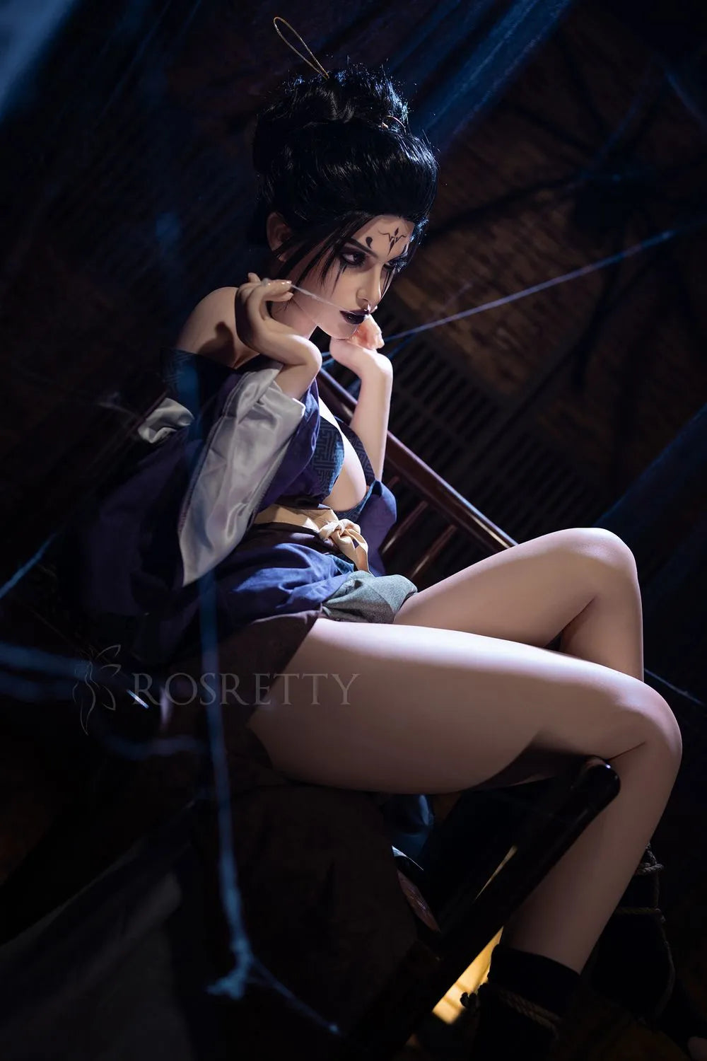Rosretty |164cm/5ft5 Big Breasts Dark Series Realistic Silicone Sex Do