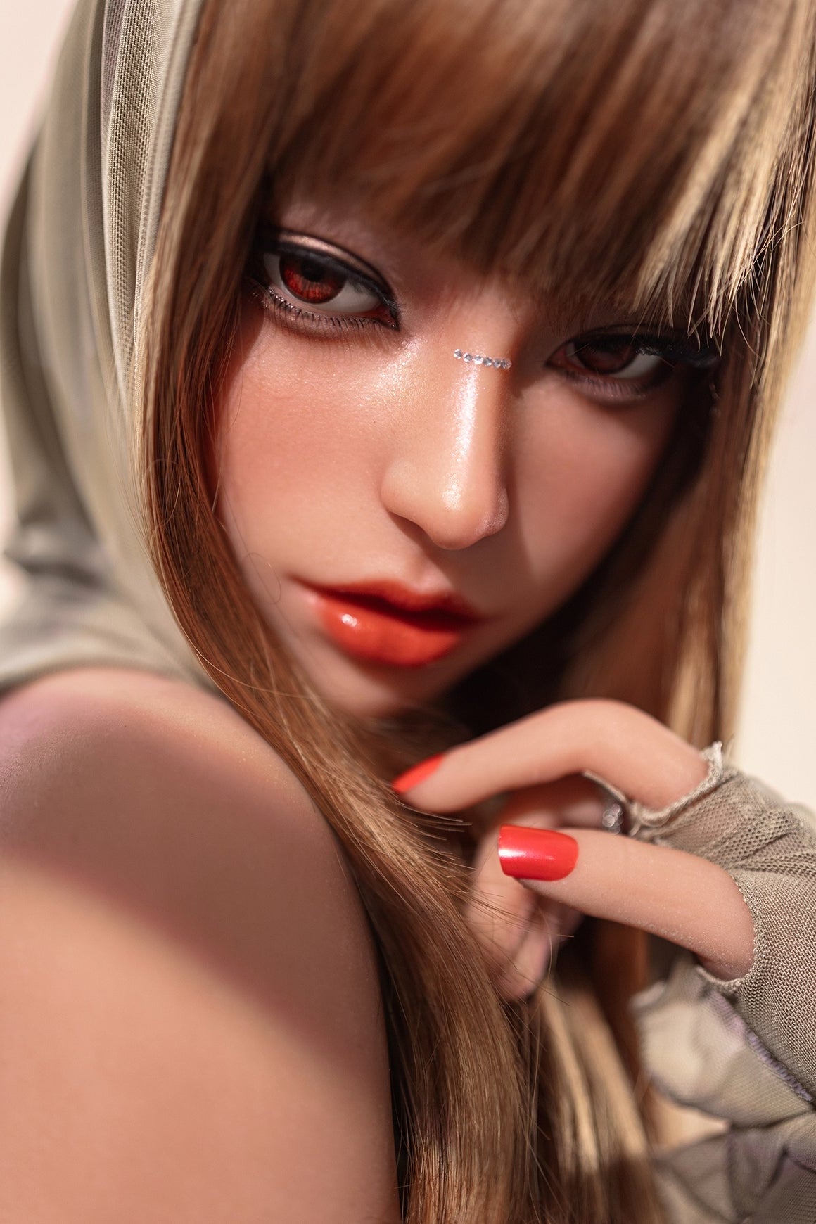 160cm/5ft3 A-cup Small Breast Silicone Head Sex Doll – #M5 SY