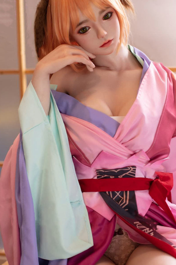 150cm/4ft11 D-cup Japanese Silicone Head Sex Doll - Yui JX