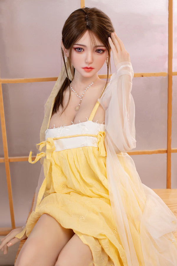 160cm/5ft3 D-cup Chinese Silicone Head Sex Doll - Wennie JX