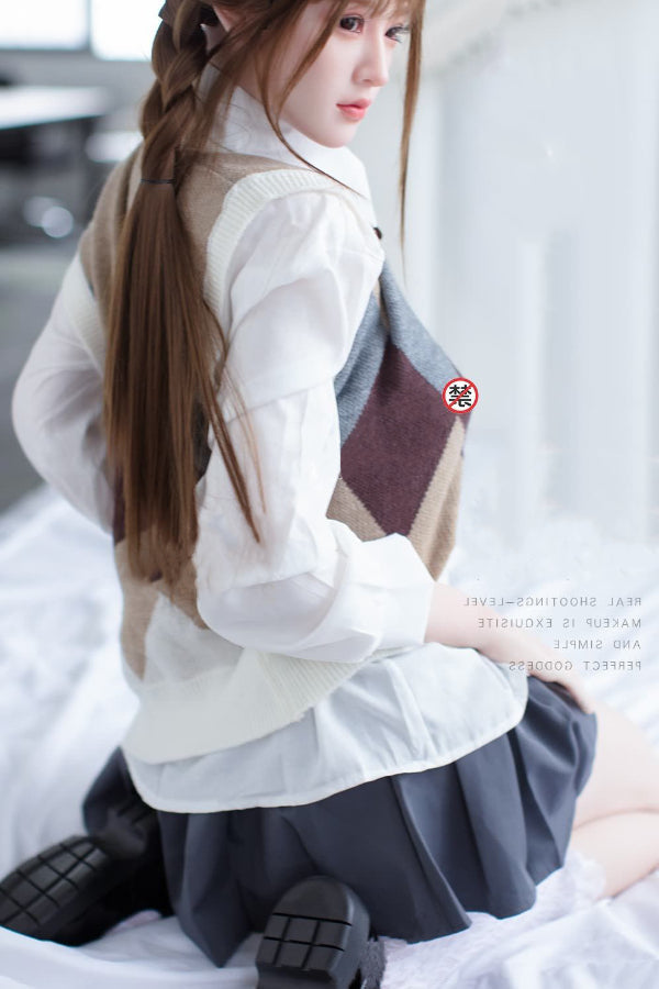 150cm/4ft11 D-cup Japanese Silicone Head Sex Doll - A35 Sora JX